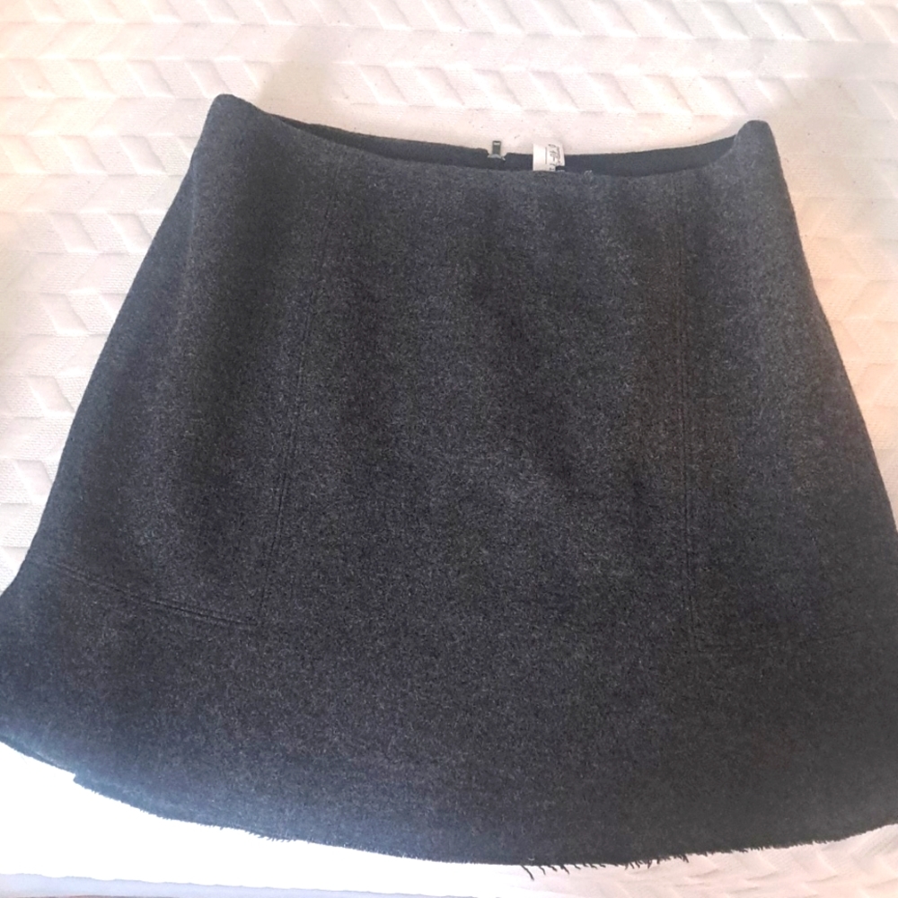 MADEWELL WOOL AND NYLON SKIRT SIZE 4 IN dark GRAY